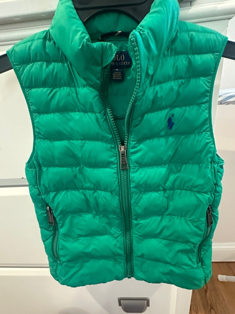 Ralph Lauren Puffer Vest in Bright Green toddler size 5